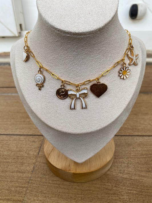 Bow charm Necklace