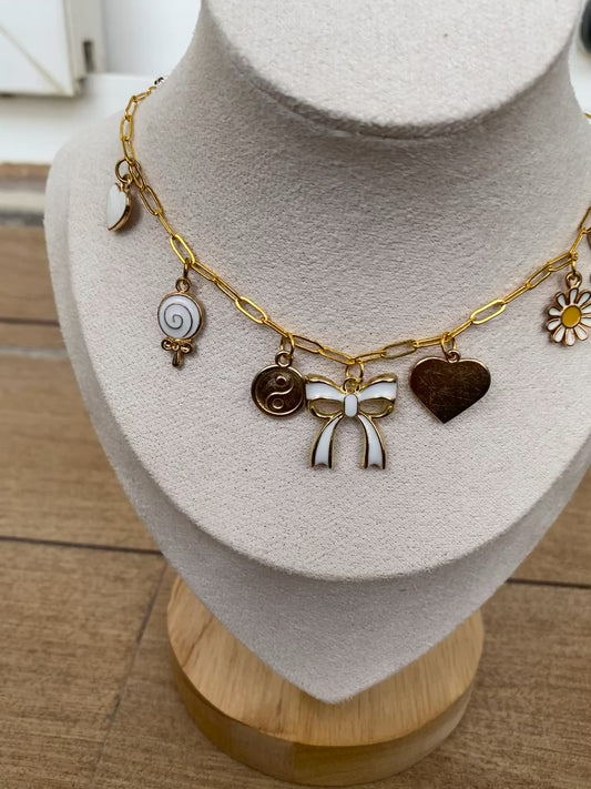 Bow charm Necklace